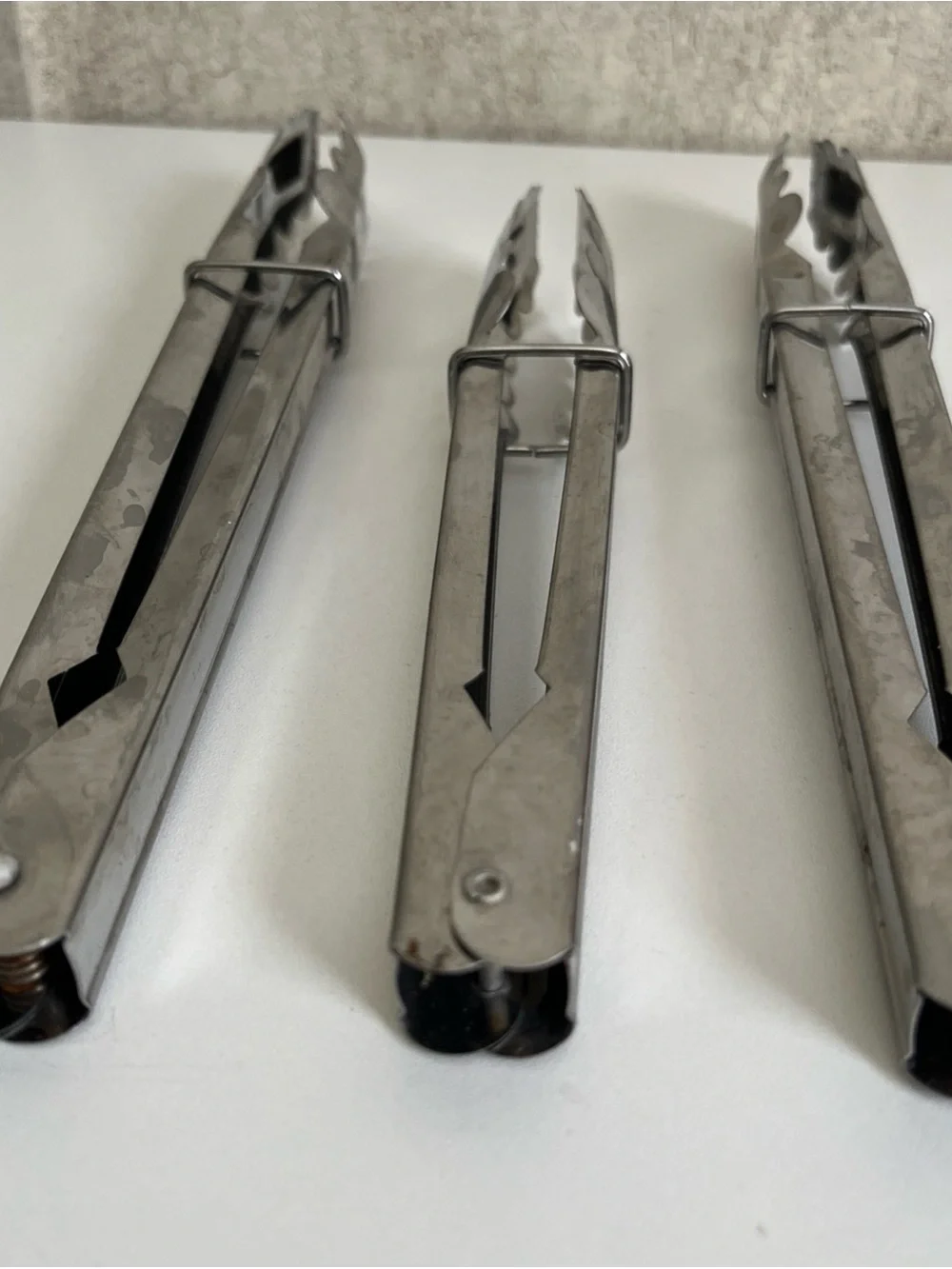 Stainless Steel Serving Food Tongs Kitchen Utensils Set of 3- 11” & 9.5”